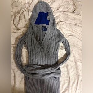 American Eagle Outfitters Gray Knit Sweater